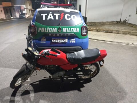 Em Catalão, Tático Móvel recupera moto furtada no Distrito de Santo Antônio do Rio Verde