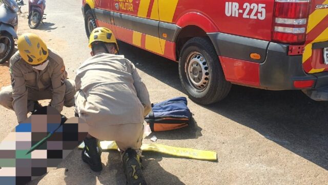 Colisão entre motocicletas deixa mulher ferida em Catalão