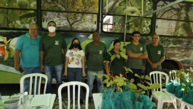 Cerca de 800 mudas de árvores foram distribuídas à população na semana do Meio Ambiente, em Catalão