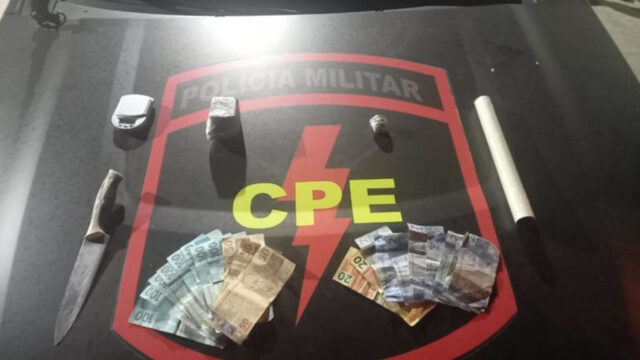 CPE prende suspeito por tráfico de drogas no bairro Teotônio Vilela, em Catalão