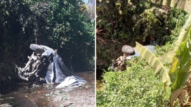 Acidente deixa cinco mortos após carro cair em córrego de Niquelândia