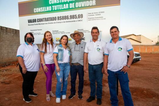 Presidente da Câmara de Ouvidor participa do lançamento de construção da nova sede do Conselho Tutelar de Ouvidor com investimento de R$ 886,9 mil