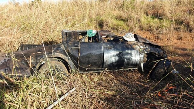 Capotamento deixa um óbito e dois feridos na BR-050, no município de Catalão