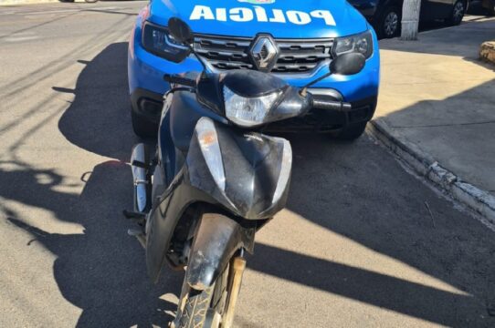 Moto furtada em Uberlândia é recuperada pelo Tático Móvel em Catalão