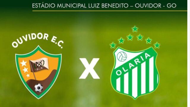 Ouvidor E.C. e Olaria se enfrentam neste sábado (16) no Estádio Municipal "Luiz Benedito" em Ouvidor
