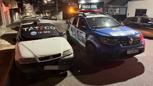 Alta produtividade: Tático Móvel recupera em Catalão carro furtado em Uberlândia (MG)