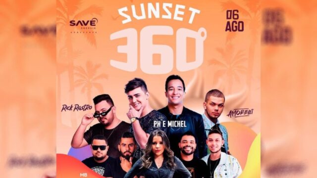 PH e Michel se apresentam neste sábado (6), em um Sunset 360°