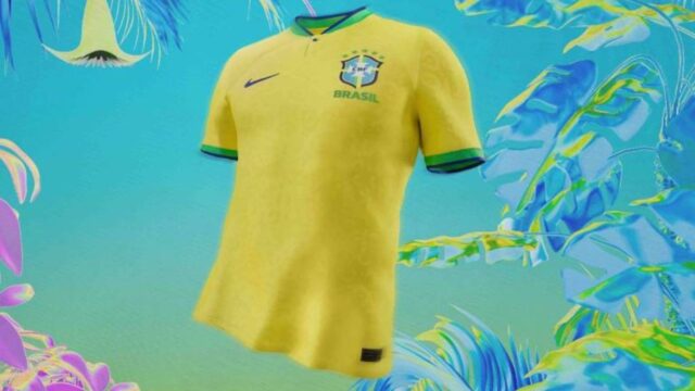 CBF apresenta novas camisas da seleção brasileira para a Copa do Mundo