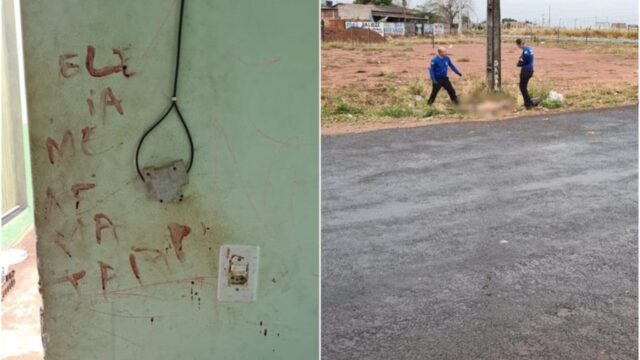 Mulher confessa que matou o amante e escreveu em parede com sangue dele: 'Era ele ou eu'