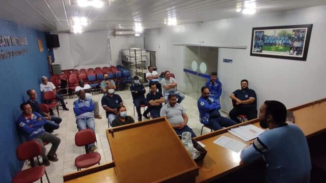 Diretoria do Sindicato Metabase se reuniu para traçar as ações estratégicas para a eminente greve junto aos trabalhadores da empresa Crec-10