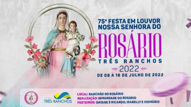 Casais de festeiros da 75ª Festa do Rosário de Três Ranchos faz prestação de contas; saldo foi positivo