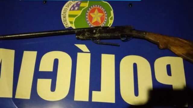 Homem é preso por ameaça e posse ilegal de arma de fogo em Pires do Rio