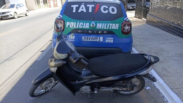 Moto furtada em Caldas Novas é recuperada pela equipe Tático Móvel, em Catalão