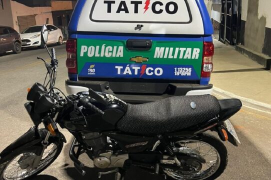 Em ação rápida, equipe do Tático Móvel recupera moto horas após o furto em Catalão