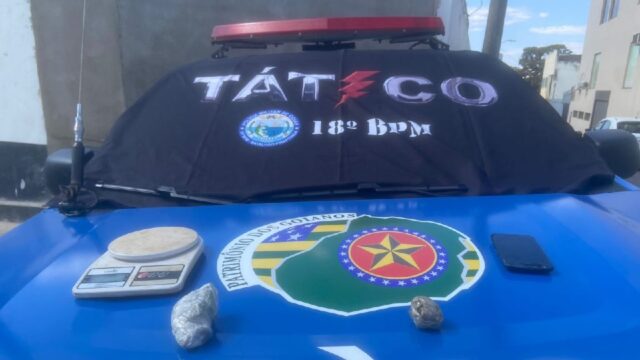 Em Catalão, Polícia Militar apreende menor infrator com drogas