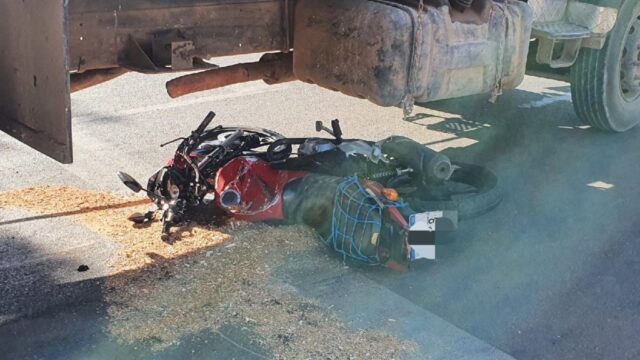 Motociclista morre em um grave acidente de trânsito no centro de Catalão