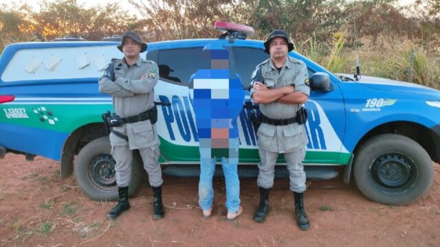 Batalhão Rural prende foragido da justiça na zona rural de Goiandira