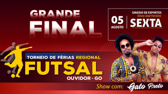 Grande final do Torneio de Férias Regional de Futsal em Ouvidor é nesta sexta-feira (5)