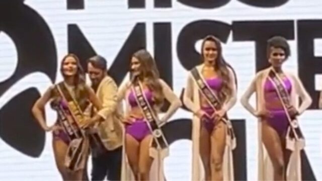 Modelo recebe faixa de campeã por engano durante Miss Goiás 2022