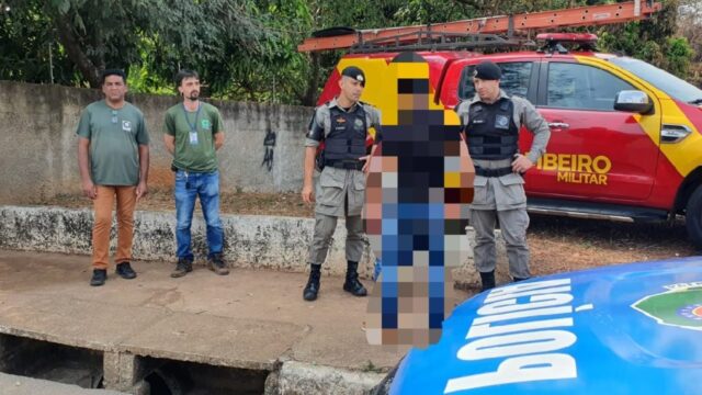 Suspeito de atear fogo na mata do Setor Universitário em Catalão, é preso pela PM; VÍDEO