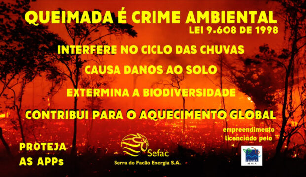 SEFAC: Queimada, por que é crime?