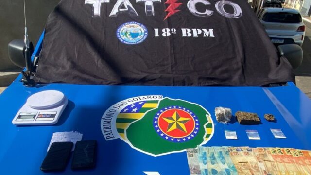 Motorista tenta fugir de abordagem policial em Catalão, mas acaba preso com drogas