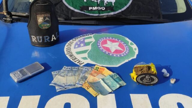 Patrulha Rural prende homem por tráfico de drogas na zona rural de Catalão