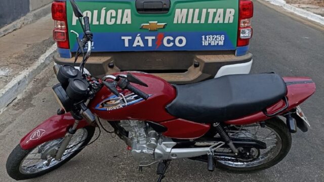 Em Catalão, Tático Móvel recupera moto com restrição de furto/roubo ocorrido em Uberlândia