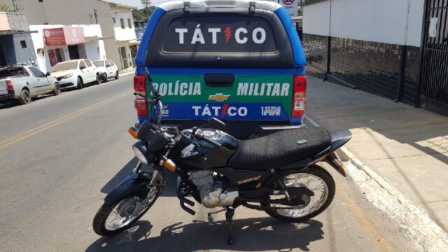 Em menos de 24 horas depois do crime, Polícia Militar recupera motocicleta furtada em Catalão