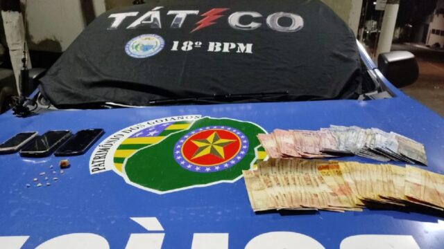 Equipe Tático Móvel prende suspeito, recupera objetos furtados e apreende drogas em Catalão