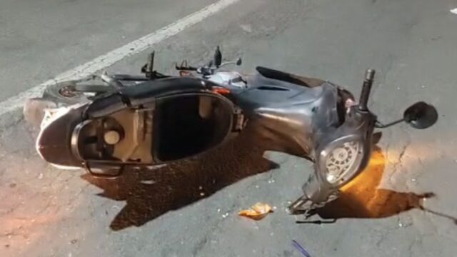 Motociclista fica gravemente ferido em acidente com carro, em Caldas Novas