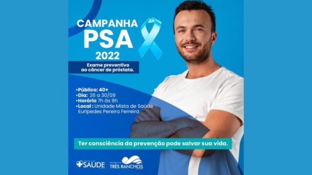 Prefeitura de Três Ranchos realiza semana de combate ao câncer de próstata
