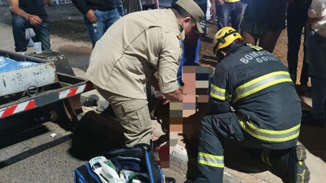 Homem fica ferido após ser empurrado e bater a cabeça durante briga, em Catalão