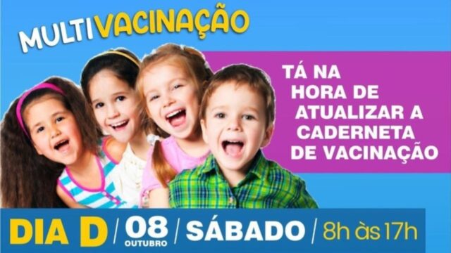 Prefeitura Municipal de Ouvidor, realizará o dia D de multivacinação neste sábado (8)