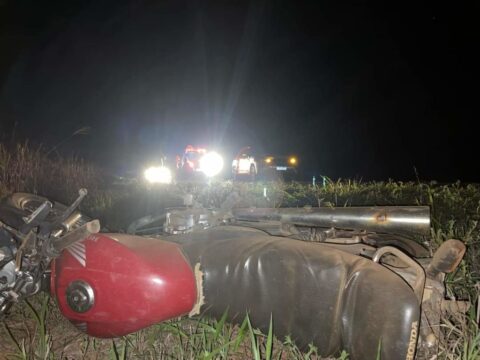 Acidente deixa motociclista ferido em Caldas Novas