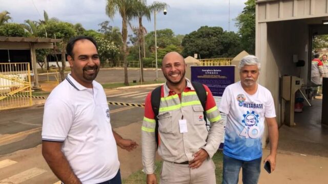 Diretoria do Sindicato Metabase finaliza semana visitando os trabalhadores da empresa Cmoc