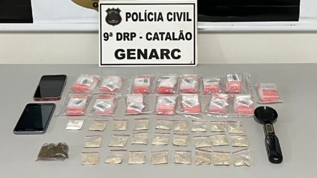 Genarc deflagra operação policial e prende em flagrante vovó do pó pelo crime de tráfico de drogas, em Catalão
