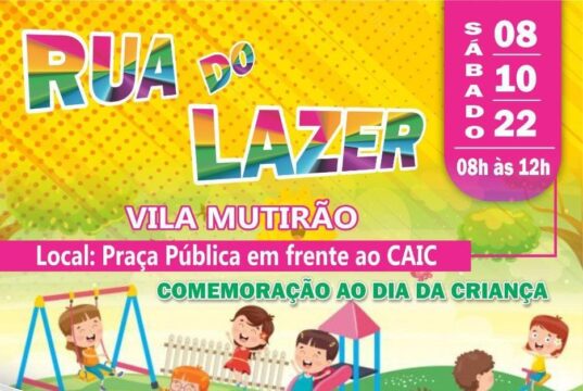 Catalão: Rua do Lazer terá diversão garantida para o Dia das Crianças