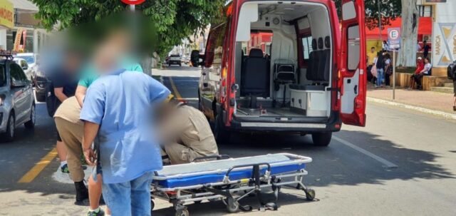 Catalão: acidente de trânsito na Avenida José Marcelino deixa mulher com ferimentos e escoriações pelo corpo
