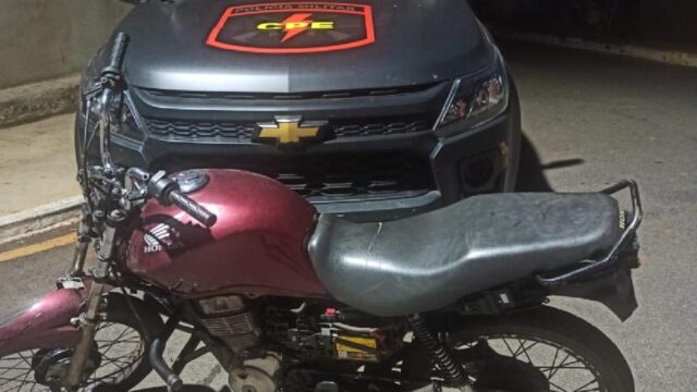CPE recupera moto furtada no bairro Ipanema, em Catalão