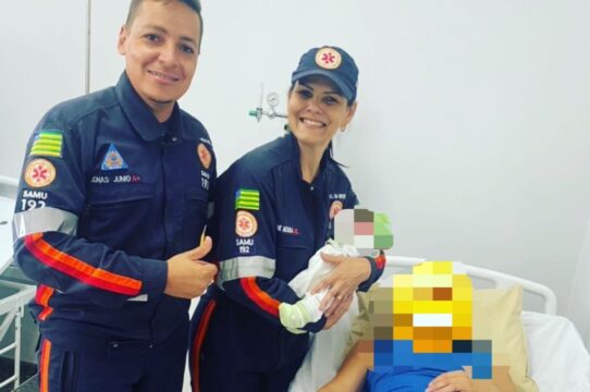 Bebê nasce em ambulância durante transferência de gestante de Pires do Rio para Goiânia