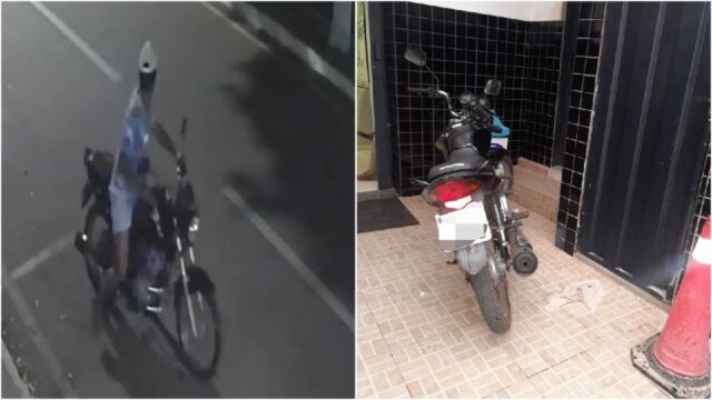 VÍDEO: Ladrão e receptador de moto furtada é preso pela PM, em Catalão