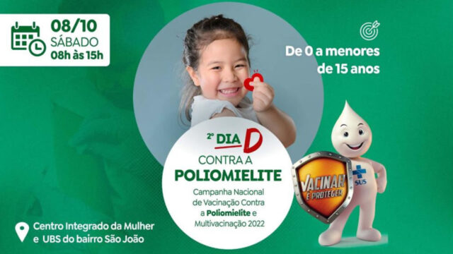 Catalão terá 2º Dia D de mobilização contra Poliomielite neste sábado (08)