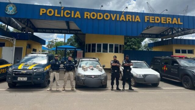 PRF e PMGO apreendem pasta base de Cocaína e Cocaína na BR-060