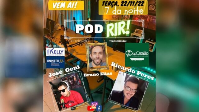 POD RIR – Estréia amanhã às 19h00, o Podcast de Humor Diferentão