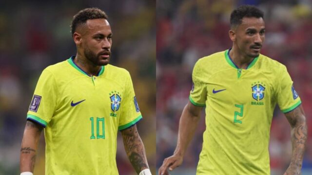 Neymar e Danilo estão fora da fase de grupos da Copa do Mundo