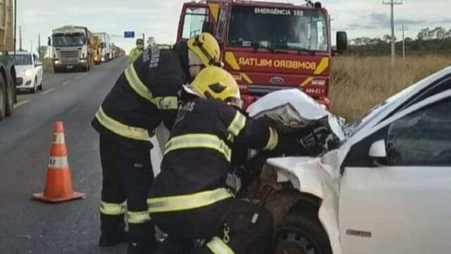 Tragédia: família de Catalão envolve em acidente com óbito na BR-040, em Cristalina