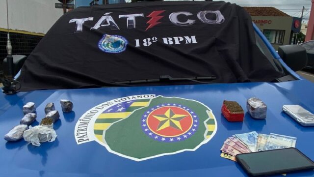 Traficante é flagrado vendendo drogas e preso em Catalão