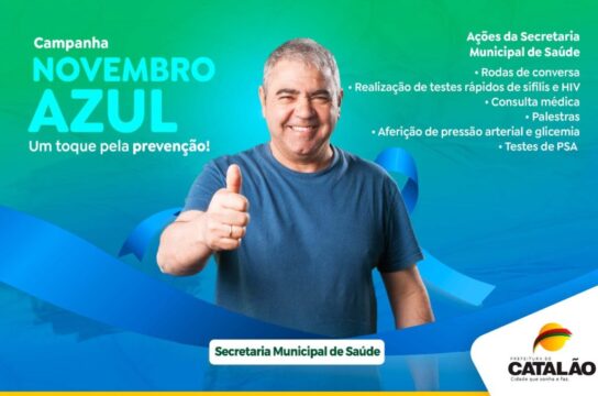 Prefeitura de Catalão promove Novembro Azul para chamar atenção sobre saúde do homem