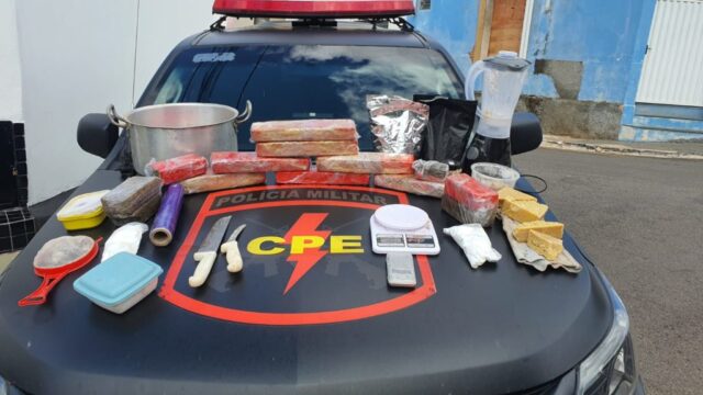 Polícia Militar estoura laboratório de drogas em Catalão e apreende droga avaliada em R$ 58 mil